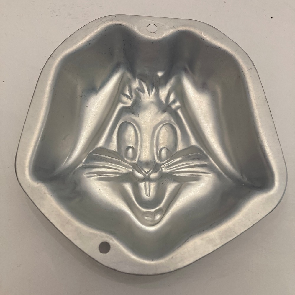 Mini Cake Pan Bugs Bunny 5X5 Personal Size Unbranded Aluminum - Picture 2 of 4